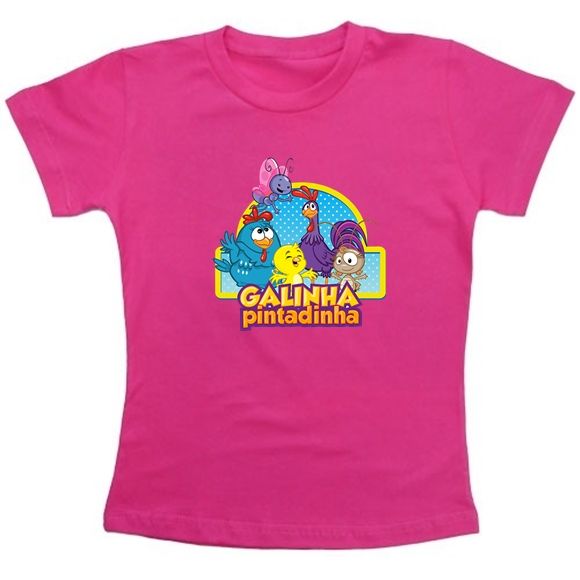 Camiseta infantil Galinha Pintadinha