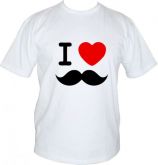 Camiseta adulto bigodinho